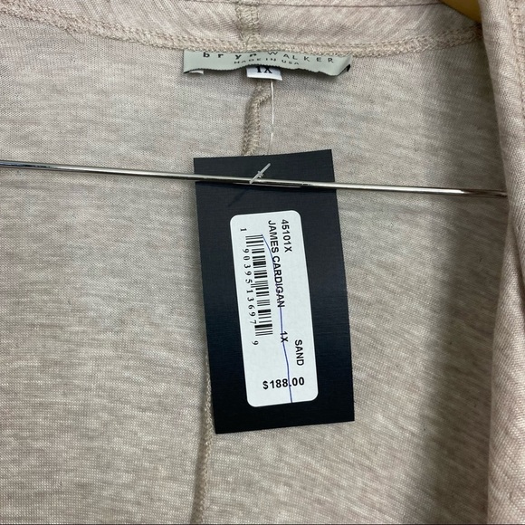 Bryn Walker James Cardigan Light‎ Brown Sz 1X - Picture 2 of 4